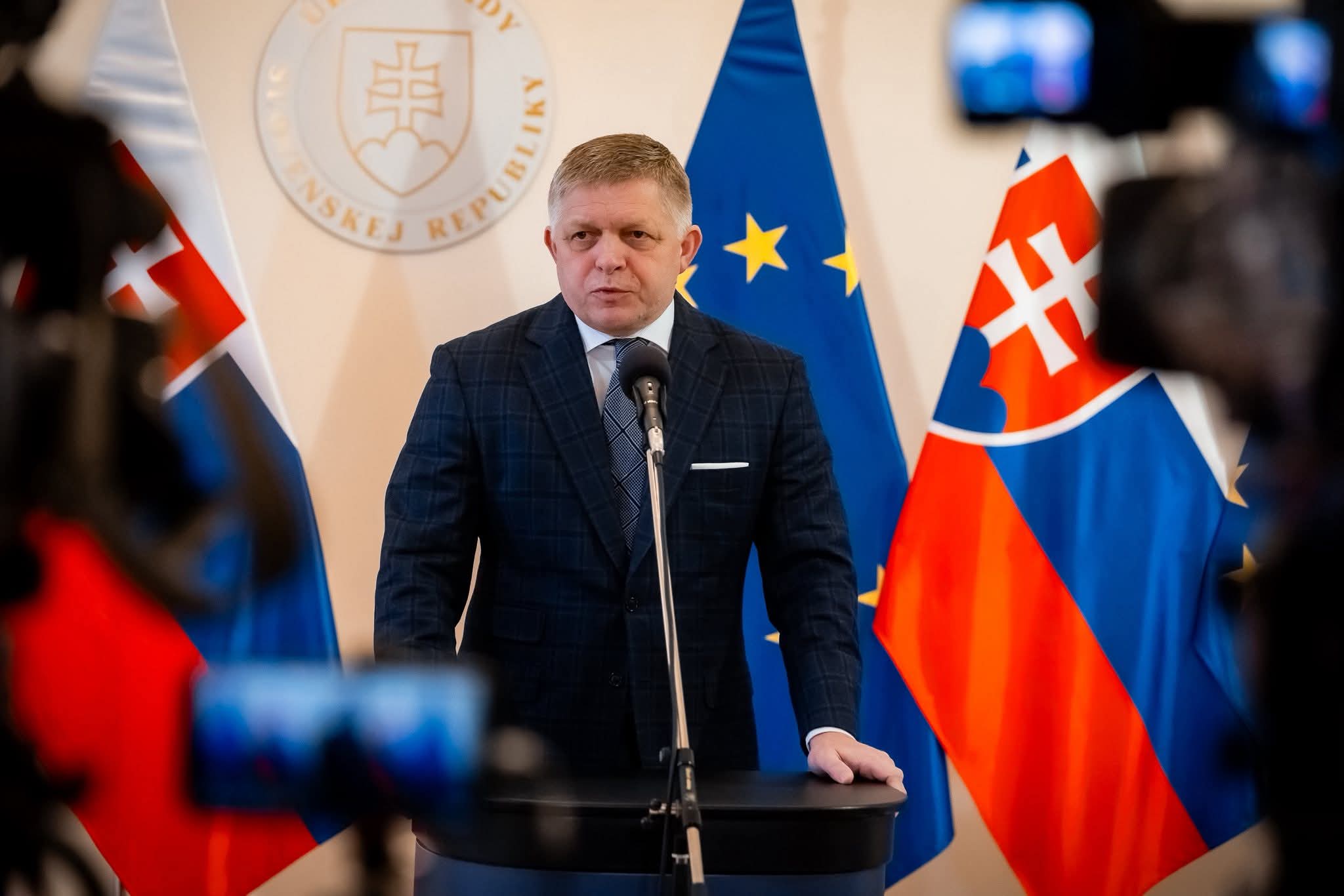 Robert Fico na Tlačovej konferencii